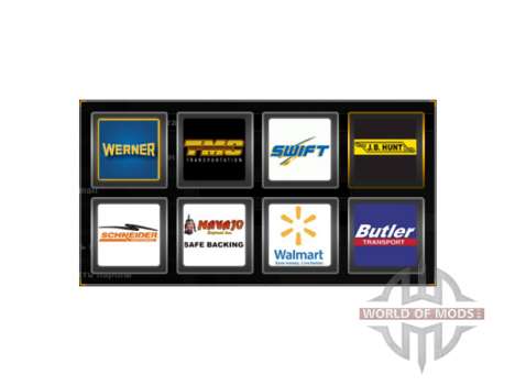 Logotipos de empresas en los estados UNIDOS