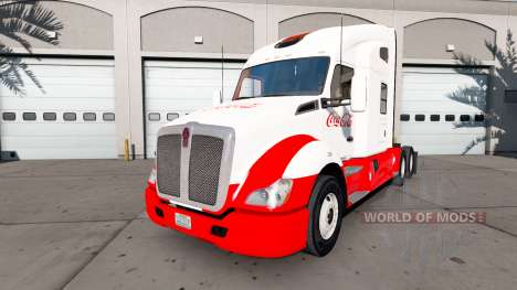 La piel de Coca-Cola Kenworth tractor