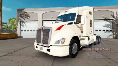 La piel Wallbert en un Kenworth tractor