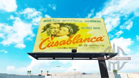Vintage de la publicidad en vallas publicitarias