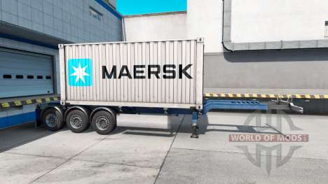 Semi-barco de contenedores de Maersk