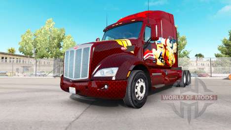 La Mujer maravilla de la piel para el camión Peterbilt
