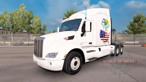 Escocia Americana de la piel para el camión Peterbilt