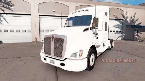 La piel en empresas Polar camión Kenworth