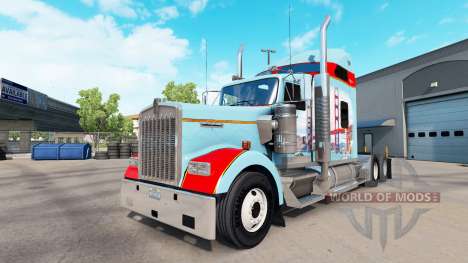 La piel de San Francisco en el camión Kenworth W900