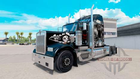 La piel sobre el Cráneo de camiones Kenworth W900