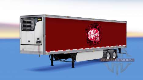 La peau de Dr Pepper sur la remorque