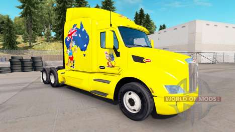 La piel de canguro para el camión Peterbilt