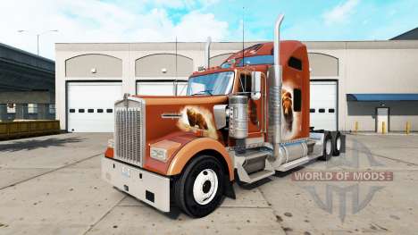 La piel de Los Osos Den en el camión Kenworth W900