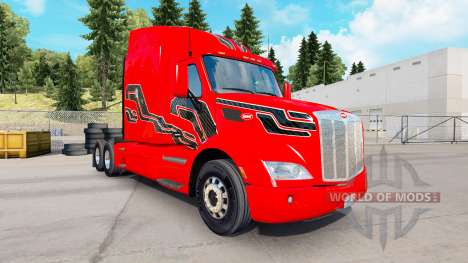 La piel Inserciones de Carbono en el tractor Peterbilt