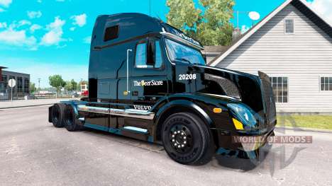 La piel de La Tienda de Cerveza en el tractor Volvo VNL 670