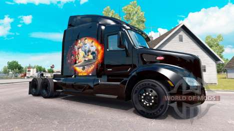 Star Trek en la piel para que el camión Peterbilt