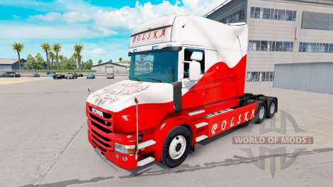 La piel Airbrash Polska para camión Scania T