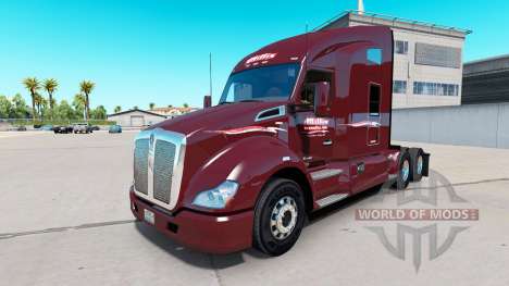 La Piel Millis Transferencia Inc. en el camión Kenworth
