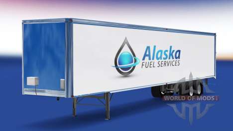 La piel de Alaska de Servicios de Combustible en el remolque