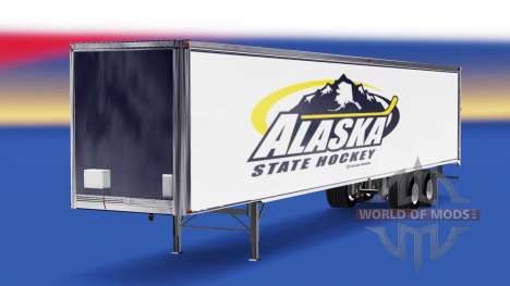 La piel del Estado de Alaska de Hockey en el remolque