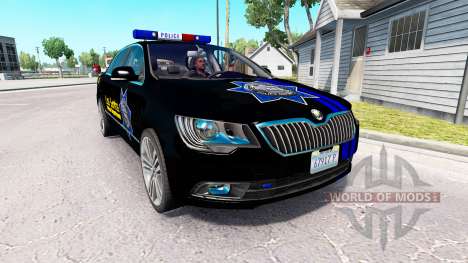 LSPD de la piel para el Skoda Superb
