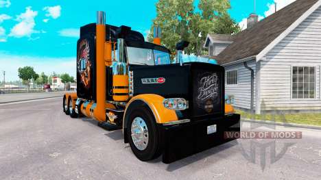La piel de Harley-Davidson para el camión Peterbilt 389
