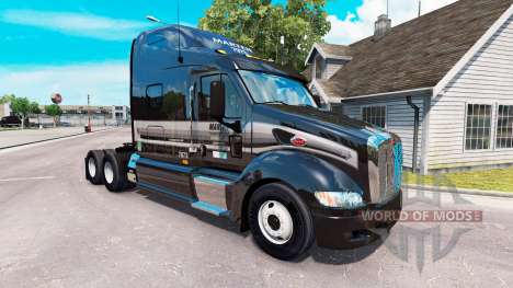 La piel de la Marta en el tractor Peterbilt 387