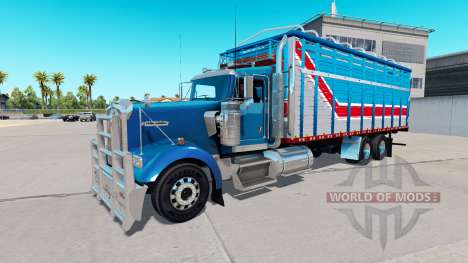 El cuerpo de la camioneta tipo de Kenworth W900