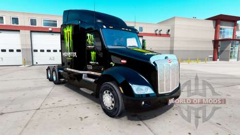 Monster Energy de la piel para el camión Peterbilt 579