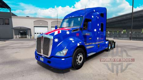 Skin Jnr-Snr Aussie on tractor Kenworth T680 Skin Jnr-Snr Aussie on tractor Kenworth T680