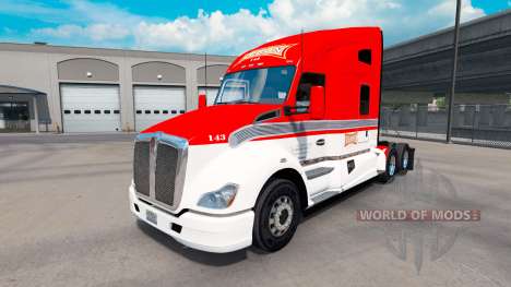 La piel de Lexan de Transporte en el tractor Kenworth T680 La piel de Lexan de Transporte en el tractor Kenworth T680