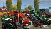 Camiones, cosechadoras y tractores en la figura, farming Simulator 2013