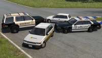 Los coches de policía en BeamNG Drive