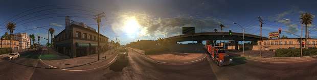 American Truck Simulator - panorama de la ciudad