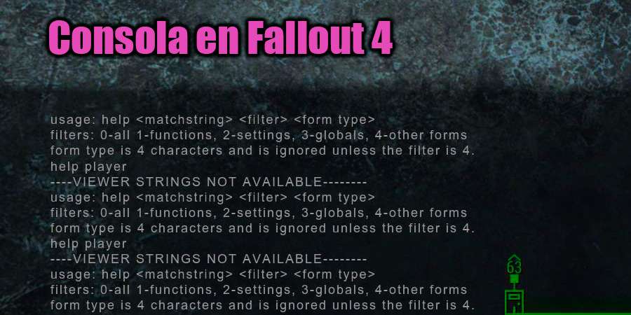 la Consola en Fallout 4
