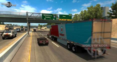Una captura de pantalla American Truck Simulator update de la prueba beta
