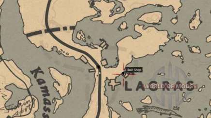 Tienda de pescadores mapa detallado